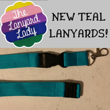 Load image into Gallery viewer, Personalised Teal Lanyard
