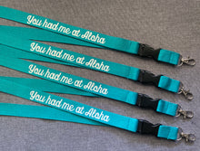 Load image into Gallery viewer, Personalised Teal Lanyard
