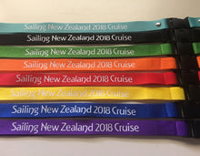 Load image into Gallery viewer, Personalised Navy Lanyard
