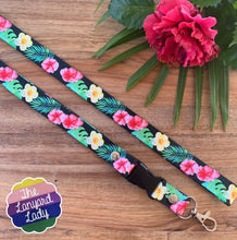 Load image into Gallery viewer, Premium Personalised Tropical Lanyard
