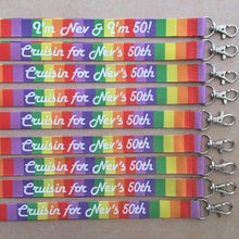 Load image into Gallery viewer, Personalised Rainbow Lanyard

