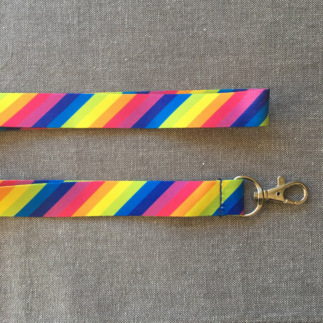 SUPER SPECIAL!! Bright Rainbow Lanyard - ONLY $4.50!  >NO PERSONALISATION<