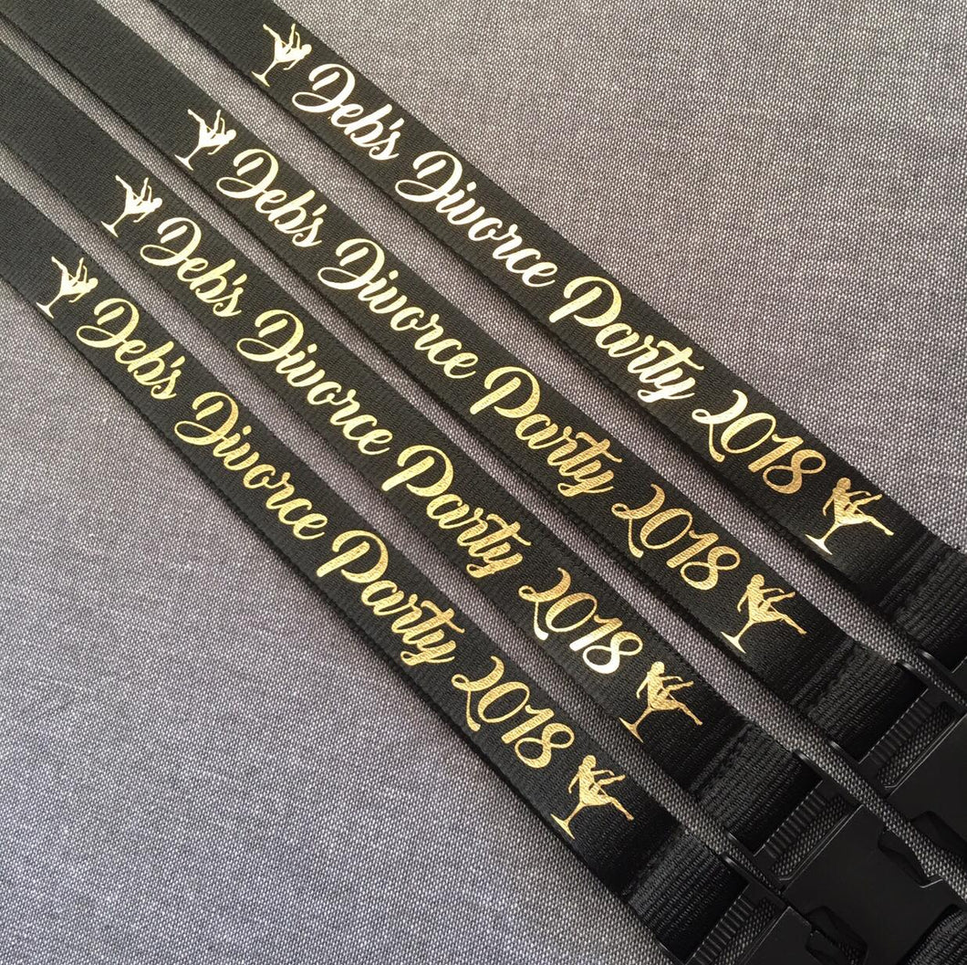 Personalisation Upgrades - Extra Wording, Opposite Side Wording, or Other Colour Wording (PLEASE NOTE - This is not a lanyard for purchase, it is a text upgrade only)