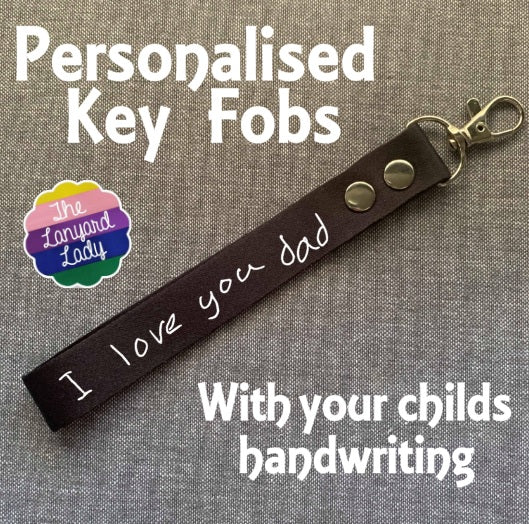 Personalised Key Fob with your childs handwriting